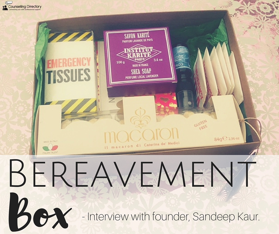 Bereavement Box - the sympathy gift with a difference - Counselling