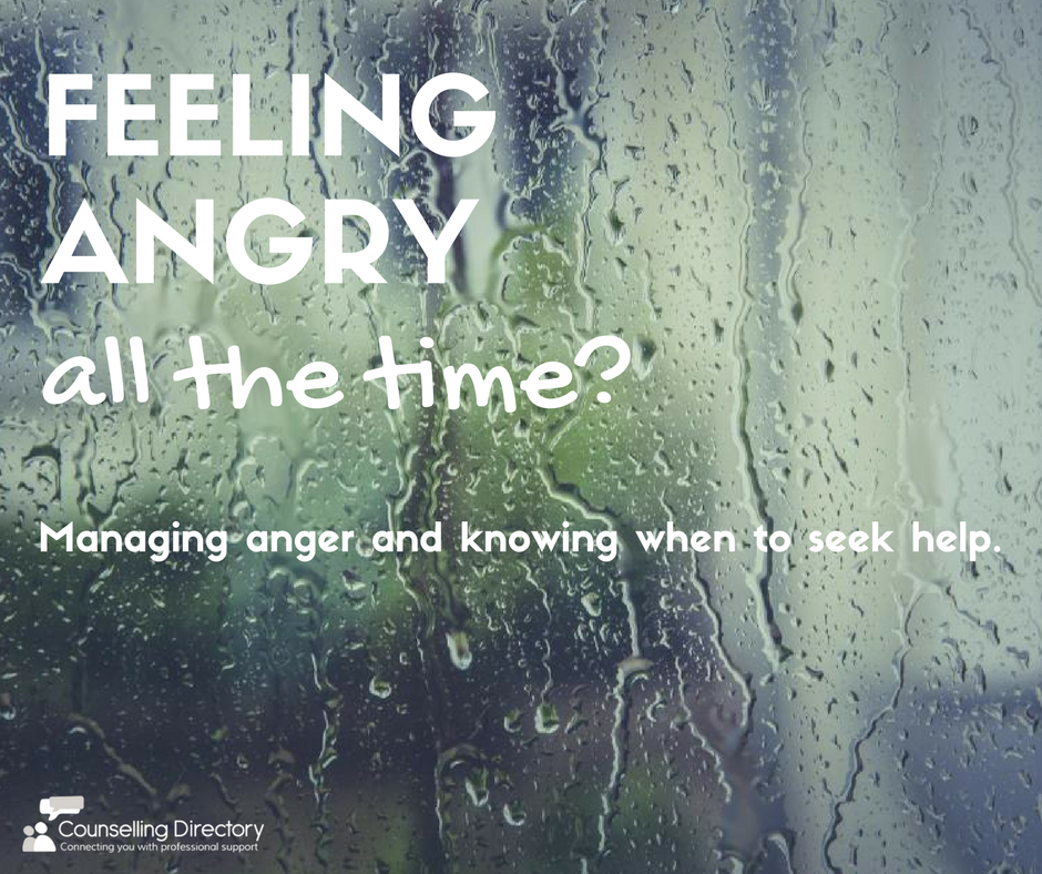 Feeling angry all the time? Managing anger and knowing when to seek help.