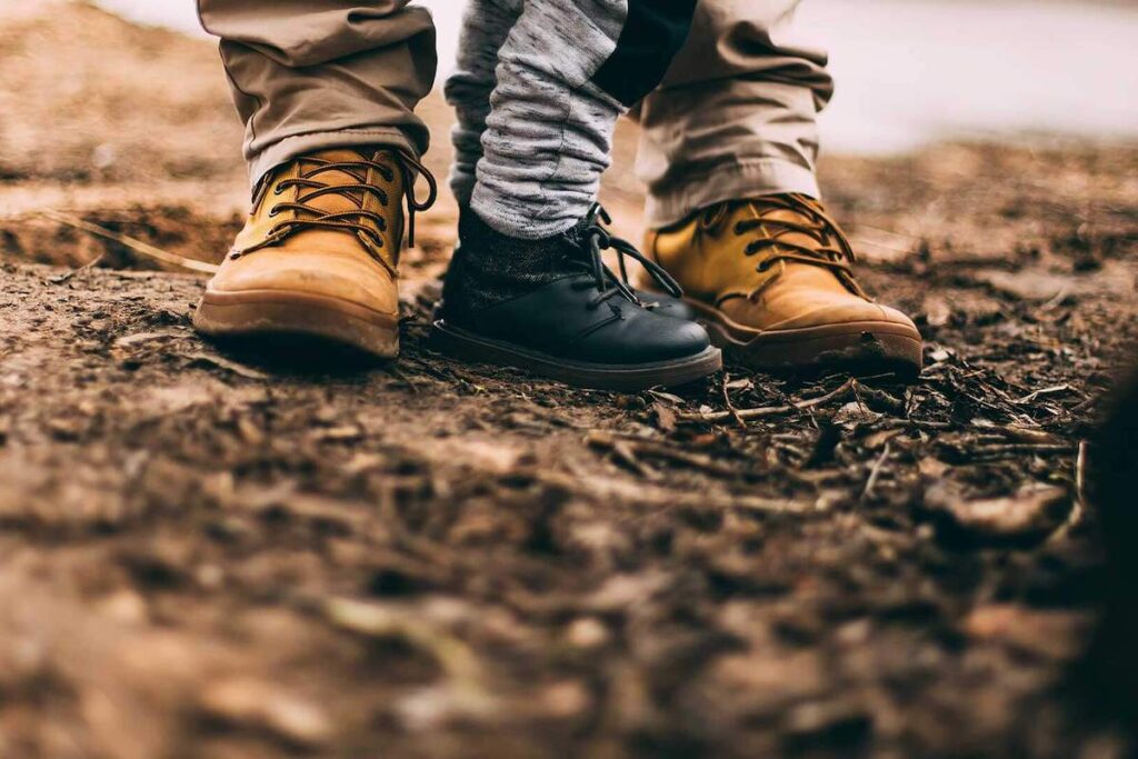 Parent and child's feet