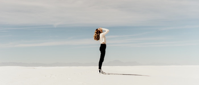 Woman experiencing stress