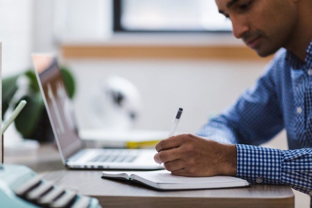 man-works-at-desk