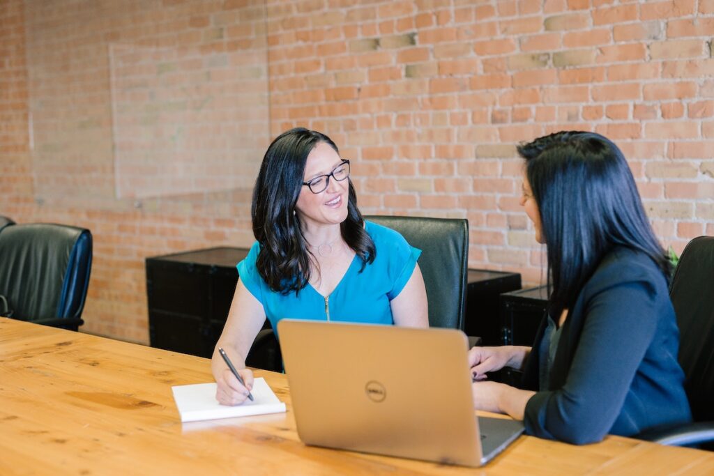 Person receiving coaching