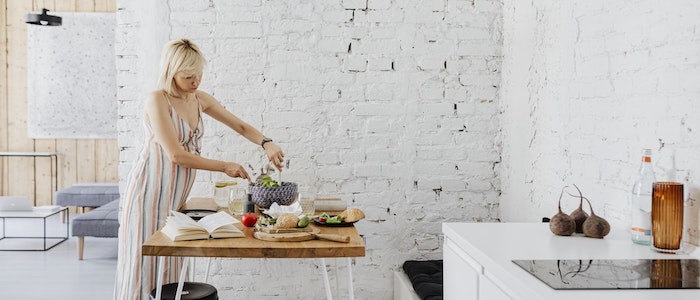 Woman cooking