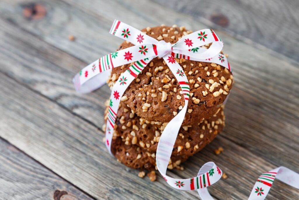 Christmas oat cookies