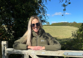 When not counselling, happiest in my wellies 