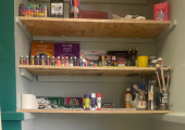 Some of the art materials on offer
