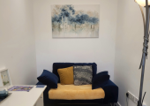 Comfortable sofa in a private waiting room