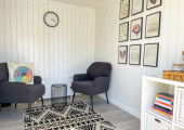 A peaceful, private space to explore your thoughts and feelings.