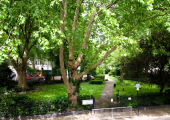 We are located in a leafy square, parking is available.