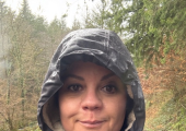 Me in a rainy wood
