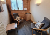 A calm and welcoming therapy space in Beeston, designed to help you feel comfortable and at ease as