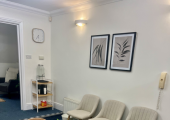 There is a waiting room for you when you arrive to get comfortable before your session begins