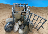 Sandtray work - depiction of "trapped"