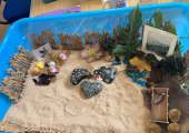 Sandtray work - a representation of a safe space