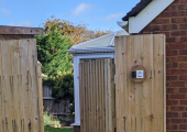 Access is via the gate to the side of my house