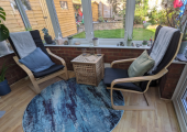 In-person sessions are held in my conservatory