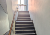 Image of one set of stairs to the office in Burslem Enterprise Centre, Stoke-on-Trent