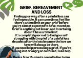 Counselling for grief and loss