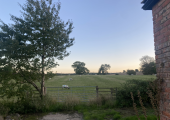 Surrounded by fields