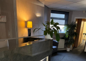 Relax in our welcoming reception area before your session.