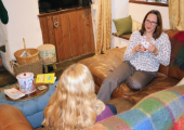 Working in your own home, where you feel safe.