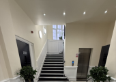 Entrance to the building