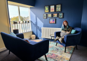 Emma's inclusive & welcoming therapy room in Glossop