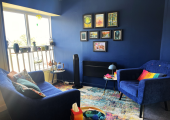 Emma's inclusive & welcoming therapy room in Glossop