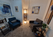 Image of therapy room at Connections in Leith, Edinburgh