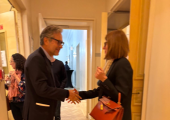 With Psychoanalist Massimo Recalcati in Paris