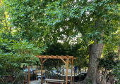 Courtyard at the front of the building - a lovely waiting area if you choose to use in warmer weather.