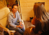 In therapy room 