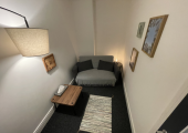 Calm and confidential therapy space