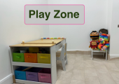 The Play Zone is designed for children aged 6 to 10, a safe space where they can explore and talk ab