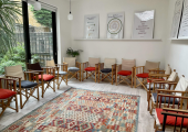 Waiting area for client use.