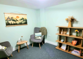 My comfortable, welcoming therapy space