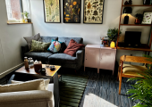 The beautiful Root therapy room.