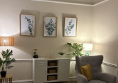 Our warm and inviting counselling room in Elgin