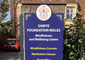 Samye Foundation Wales information sign
