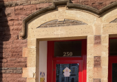 Samye Foundation Wales, Mindfulness and Wellbeing Centre door