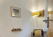 My room in King's Cross, a little oasis in a busy area