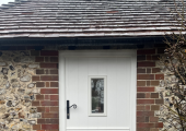 Private entrance to the consulting room in Froxfield near Petersfield