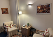 One of the available rooms at the Nottingham Counselling Service building