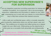 Accepting new supervisee&rsquo;s for supervision