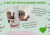 White board work in the counselling room