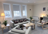 A comfortable and inviting counselling room, designed to provide a safe and supportive environment f