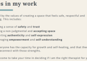 Laura Williams Counselling Values in my work
