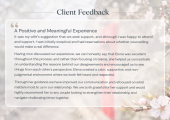 Couples counselling clients' feedback