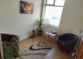 Quiet and relaxing counselling room in Vitality Garstang on Thursday mornings.