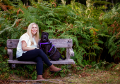 Me and my dog, Mimi, in the New Forest